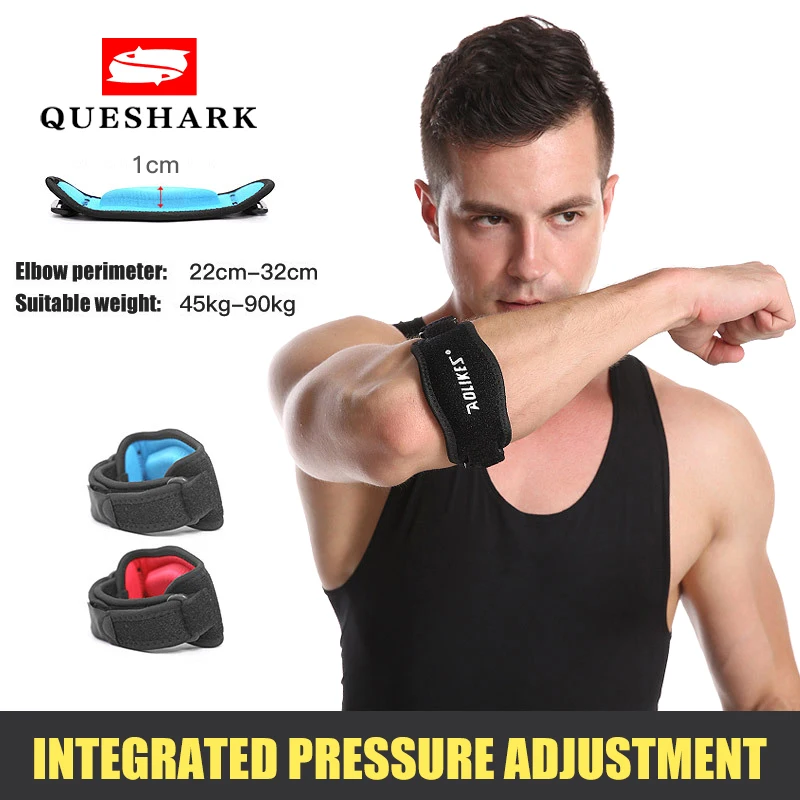 

Adjustable Basketball Badminton Tennis Golf Elbow Support Golfer's Strap Elbow Pads Lateral Pain Syndrome Epicondylitis Brace