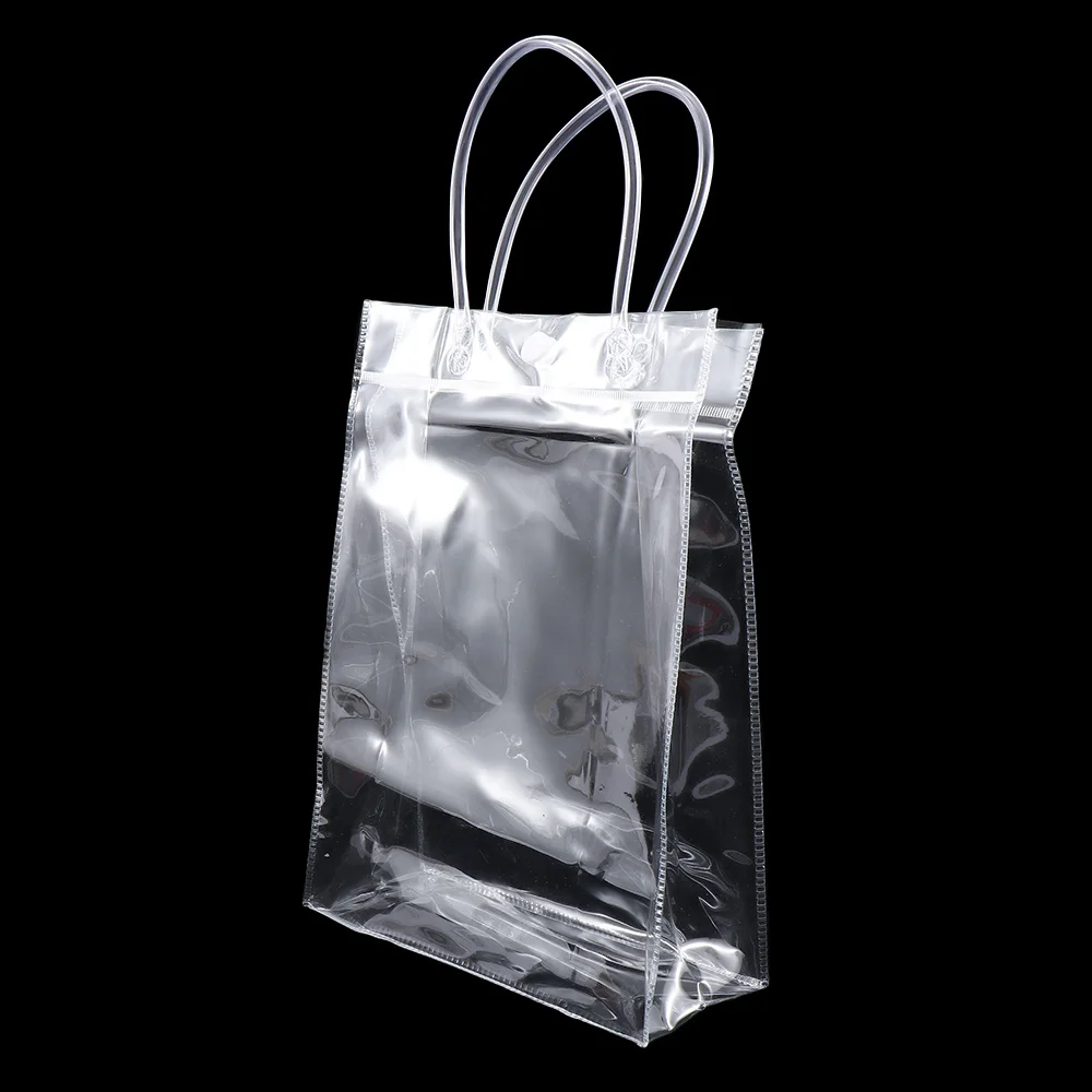 

1 Pc New Clear Tote PVC Transparent Shopping Shoulder Handbag Stadium Approved Environmentally Storage Free shipping