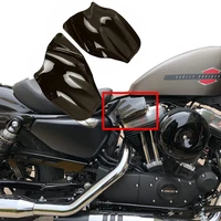 motorcycle reflective saddle shields air heat deflector for harley sportster 883 1200 forty eight xl1200 2004 2021