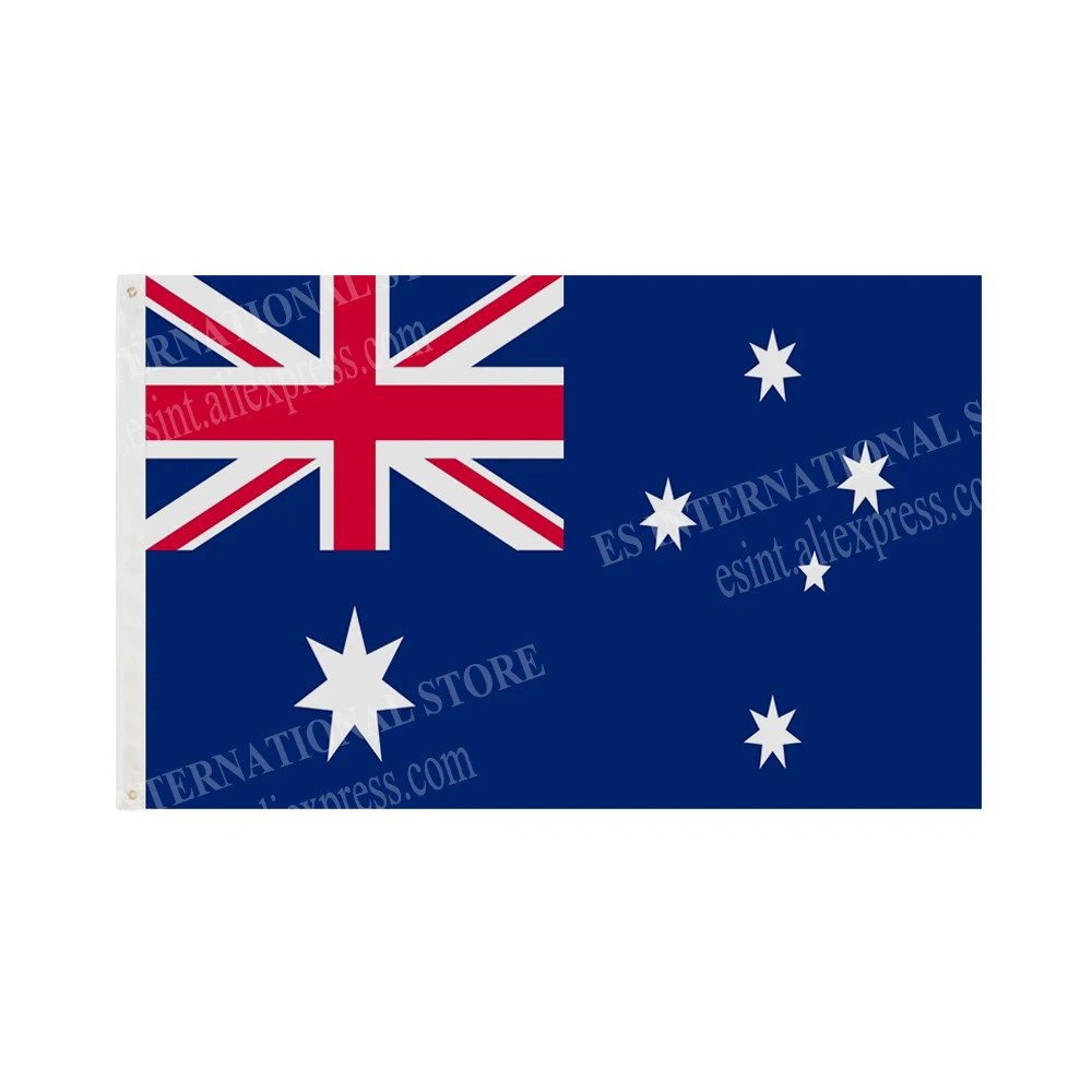 

Австралийский флаг, Национальный полиэфирный баннер, летающий 90x150 см, 3x5 футов, флаг по всему миру, внутри и снаружи здания