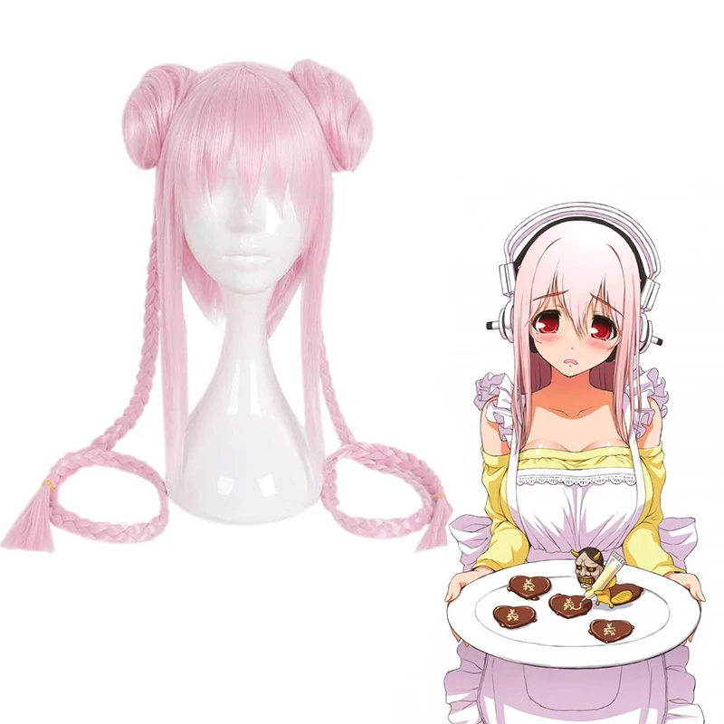 Парик для косплея из аниме Puella Magi Sonico Magica термостойкий синтетический Хэллоуина