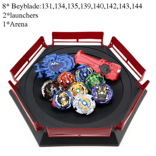 8 Pcs - A TAKARA TOMY комбинация Beyblade Burst набор игрушек Beyblades Арена Bayblade Металл Fusion 4D с пусковым устройством спиннинг топ игрушки - Цвет: 8 Pcs - A