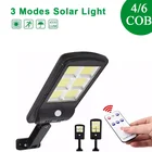 Уличный светильник на солнечной батарее, 48, 100, 118 светодиодный с датчиком движения, водонепроницаемый