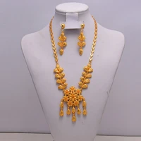 ethiopian africa bride jewelry sets high quality wedding party jewelry set flower necklace women necklace statement necklace