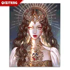 Алмазная живопись QIZITENG сделай сам, изображение Женщины Фэнтези, 5D алмазная вышивка стразы, квадратная круглая мозаика, вышивка крестиком, подарок