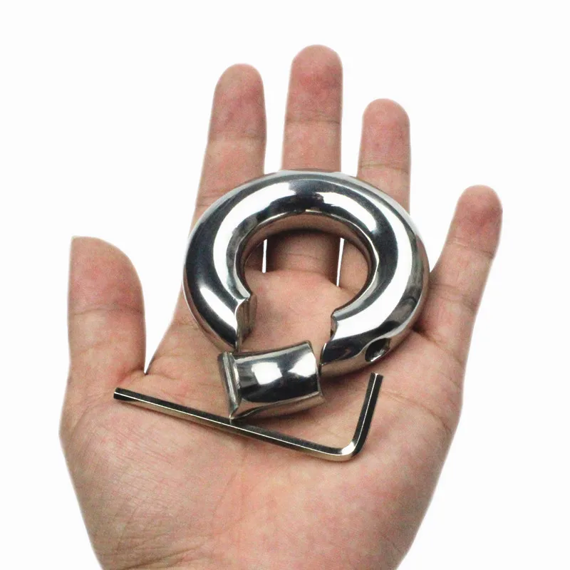 Мужской обруч из нержавеющей стали с подвеской в мошонку фиксацией винта кольцо