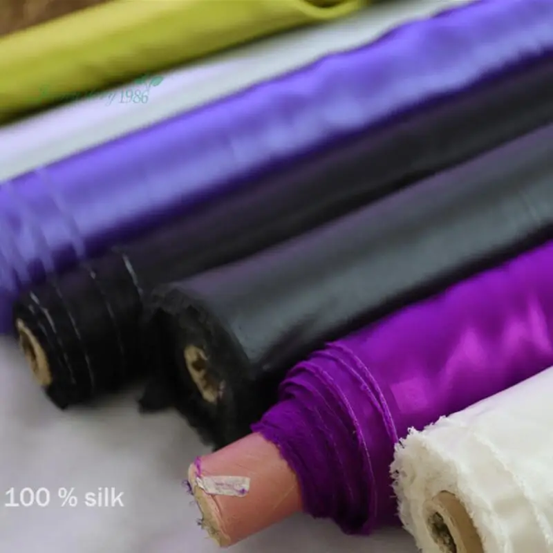 108 wide 100%  silk pillow scarf cheongsam DIY pajamas fabric DIY natural crepe satin