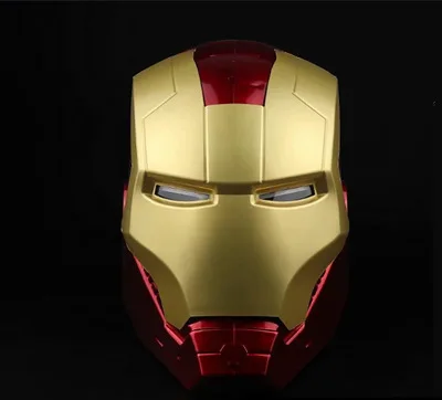 

Anime Avengers Cosplay Iron Man mask Tony Stark full Head LED Open PVC Helmet Masks Boy Halloween party