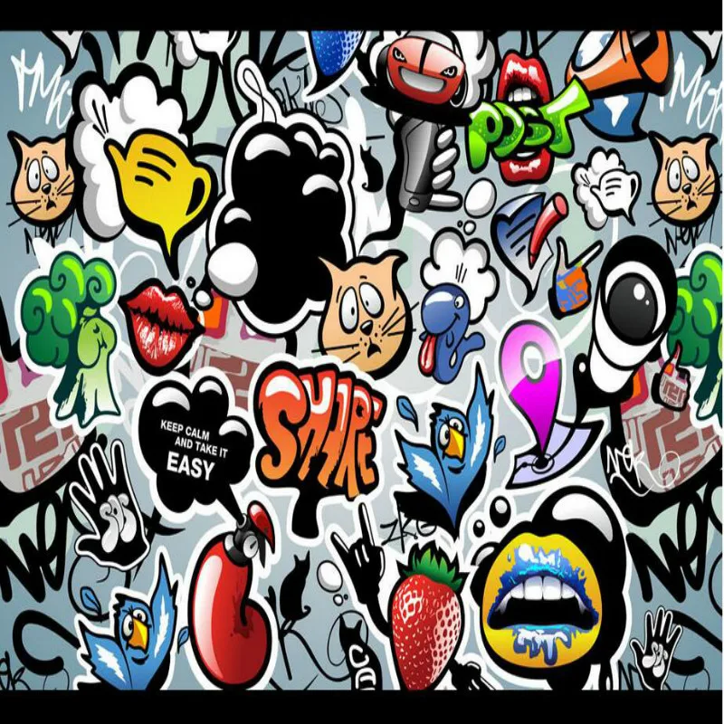 Индивидуальная граффити-арт настенная бумага для дома гостиной спальни Декор