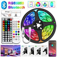 5050 led strip waterproof ribbon light rgb tape backlight music sync bluetooth remote 12v decoration lamps for room ip65ip20