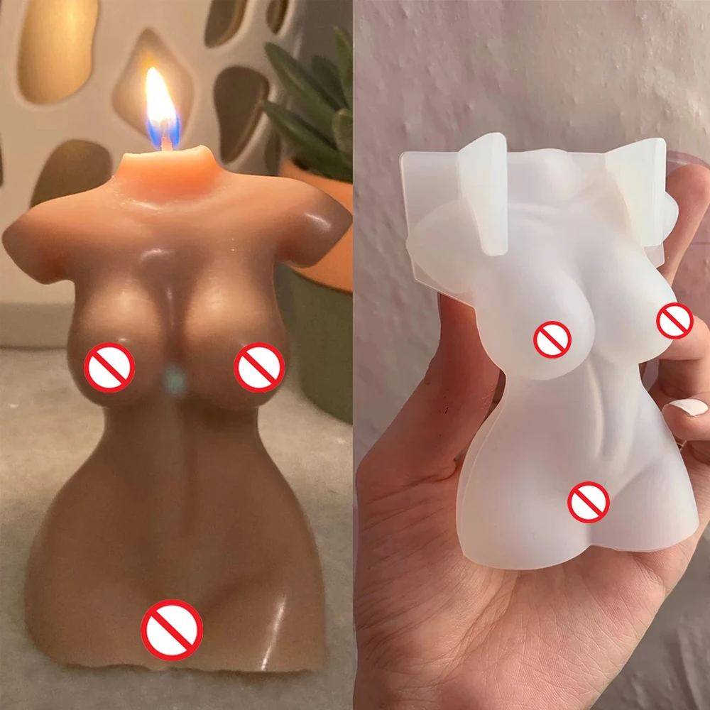 

Plump Woman Candle Silicone Mold 3D Art Wax Mold Male Body Pregnant Woman Candle Making Soap Aroma Mould Home Crafts Decoration