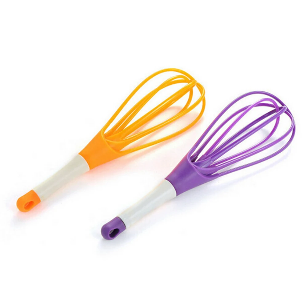 1 шт. силиконовый ручной венчик для взбивания ручка вращающийся Кухня инструмент