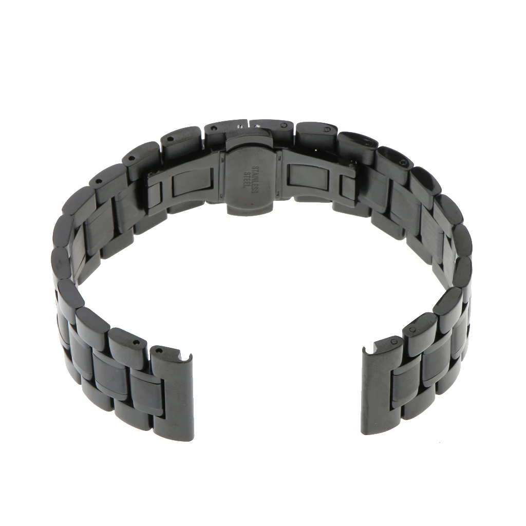 

Stainless Steel Butterfly Buckle Clasp For 22mm Strap Replacement