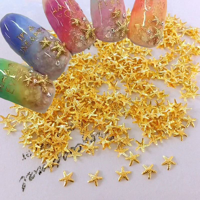 1000 искусство ногтей в форме морской звезды очаровательные заклепки стразы 3 мм/5
