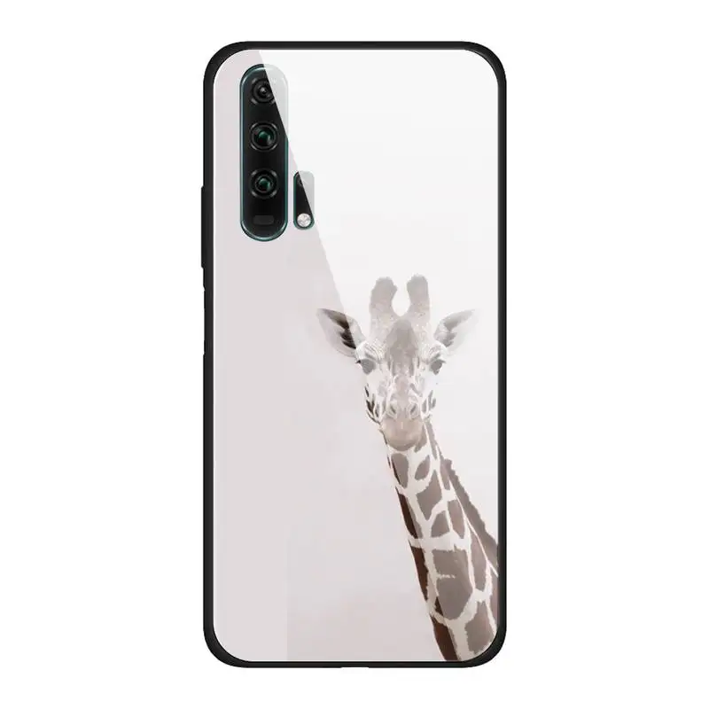 

Giraffe Glass Phone Case Back Shell For Huawei P20 Pro P30 Lite Mate 9 10 20 Pro Nova 3i 5 3E Cover Accessories