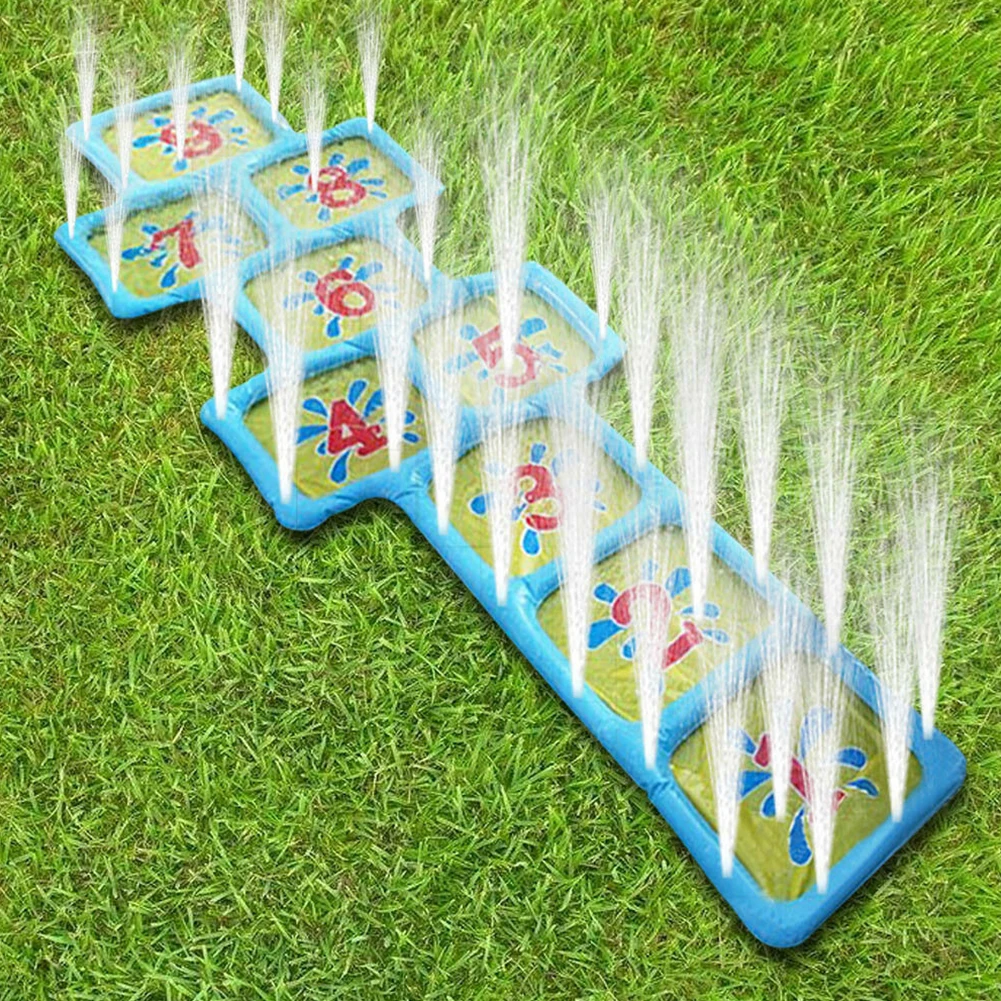 

Courtyard Number Children Pool Summer Hopscotch Outdoor Game Mat Inflatable Toy Fun Splash Playing Water Sprinkler Accessories
