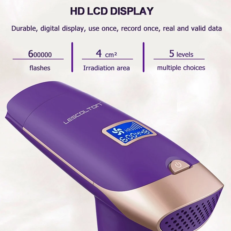 Лазерная эпиляция Lescolton IPL Depiladora ЖК дисплей перманентное бикини устройство для