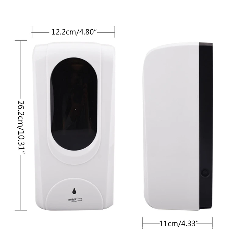 

1200ml Automatic Soap Dispenser Touchless Mist Spray Wall Mounted Infrared Sensor Refillable Hand Gel Machine for Kitchen 37ME
