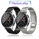 Ремешок из титанового сплава для Huawei GT2 46 ммGTR 47 ммGT2 Pro, браслет для смарт-часов, браслет для Galaxy Watch 3 45 мм