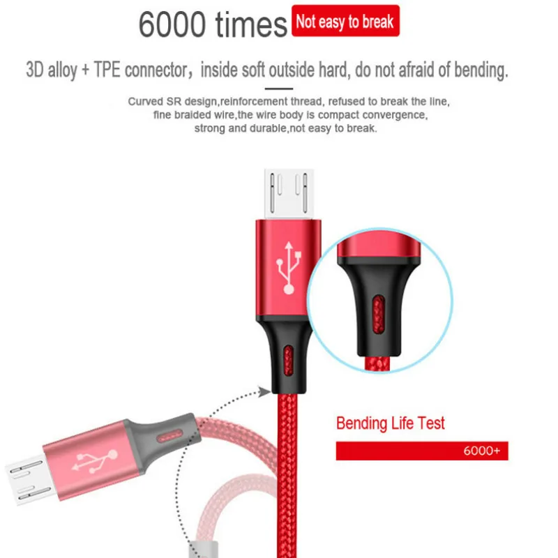 Новый 0 25 м 8Pin Type C Micro нейлоновый USB кабель для iPhone 8X7 6 6S Plus iOS 10 9 8 Samsung Nokia быстрой