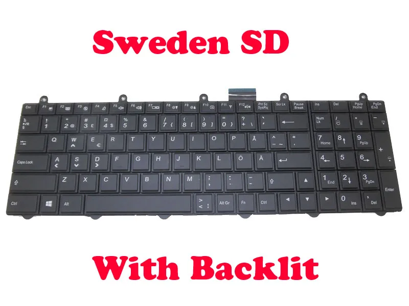 

Backlit Keyboard For CLEVO P151SM-A P157SM-A P170SM-A P177SM-A P370SM1-A P375SM-A P375SMF-A P377SM-A German GR Korea Spain SD