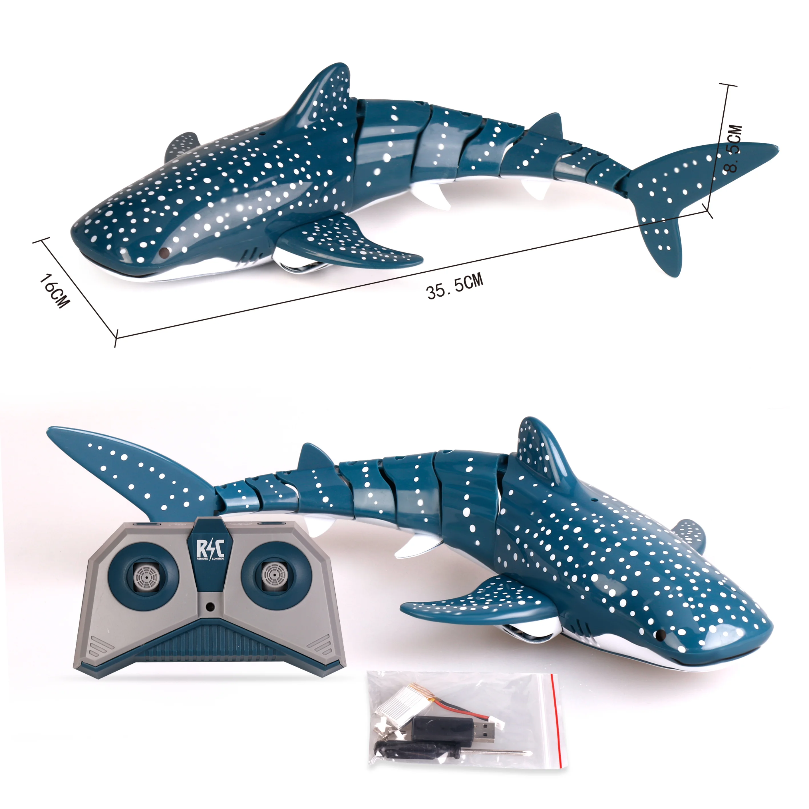 

2021 New Funny RC Shark Animals Robots Toy Boys Cool High Speed Children Rc Sharks Submarine Waterproof Recharg speed boat Model
