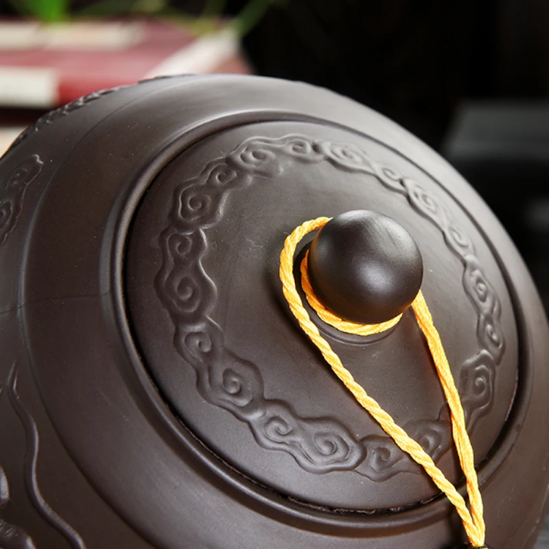 Коробка для хранения чая Dragon Tea Caddy фиолетовая глина Puer коробка зеленого банка