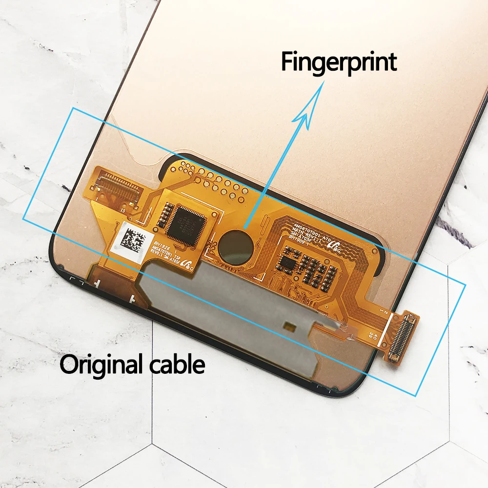 Najtaniej Oryginalny 6.7 ''SUPER AMOLED Wyświetlacz LCD Do Samsung Galaxy A70 LCD A705 A705F SM-A705MN Wyświetlacz Dotykowy Digitizer Zgromadzenie