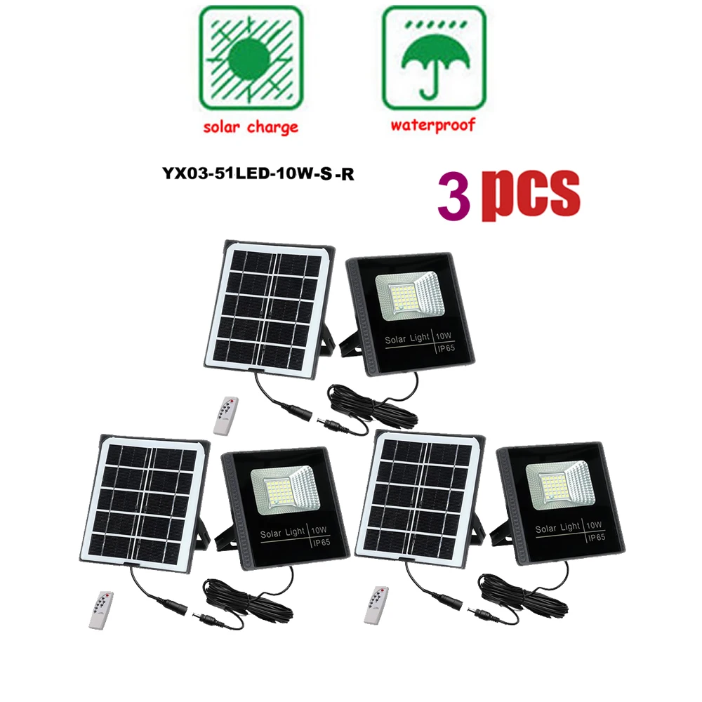 

3pcs 51leds Solar Lights Outdoor Waterproof smart on at night Solar Wall Light For Garden Four Modes Adjustable Solar Lamps sepe
