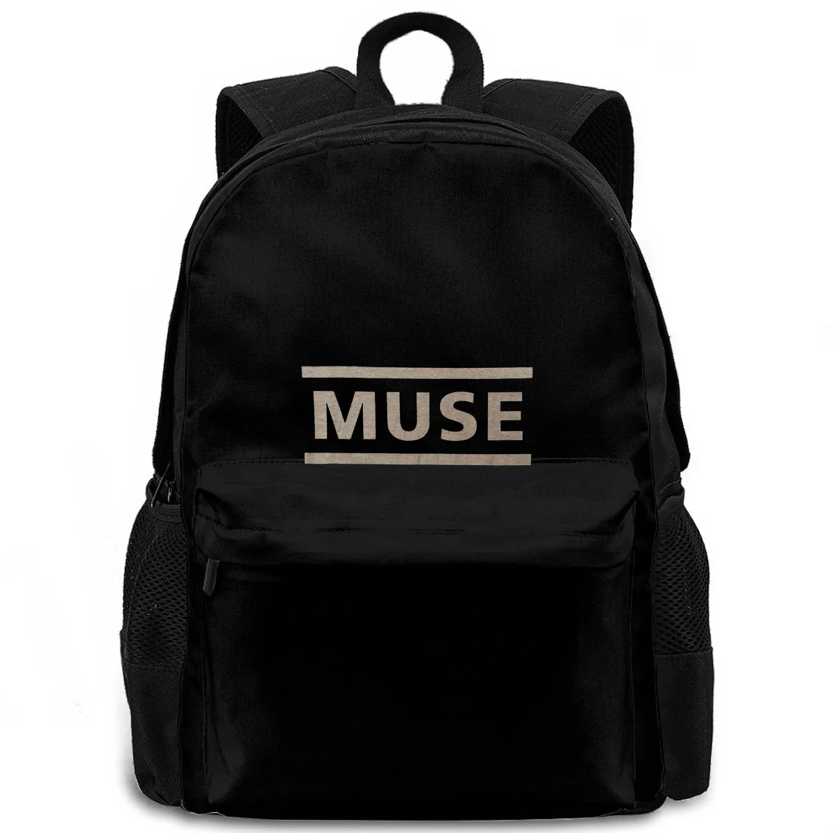 

Рюкзак Muse для мужчин и женщин, чистая индивидуальная Черная Новинка с логотипом, для ноутбука, для путешествий, школы, для взрослых и студент...