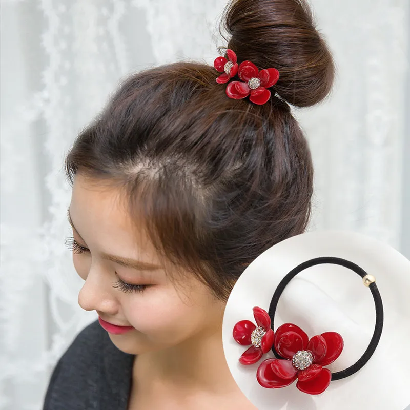 Женская эластичная резинка для волос с кристаллами| |