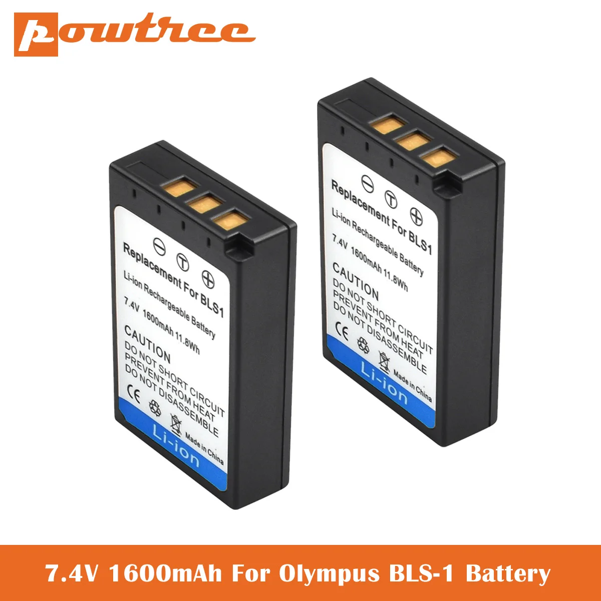 Аккумулятор для BLS-1 Olympus BLS-5 BLS-50 PS-BLS5 и OM-D Pen E-M10 E-PL2 E-PL5 E-PL6 E-PL7 E-PM2 L5 1600 мАч |