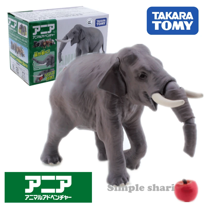 Takara Tomy Tomica Ania приключения с животными как 33 Азиатский слон литые детские игрушки