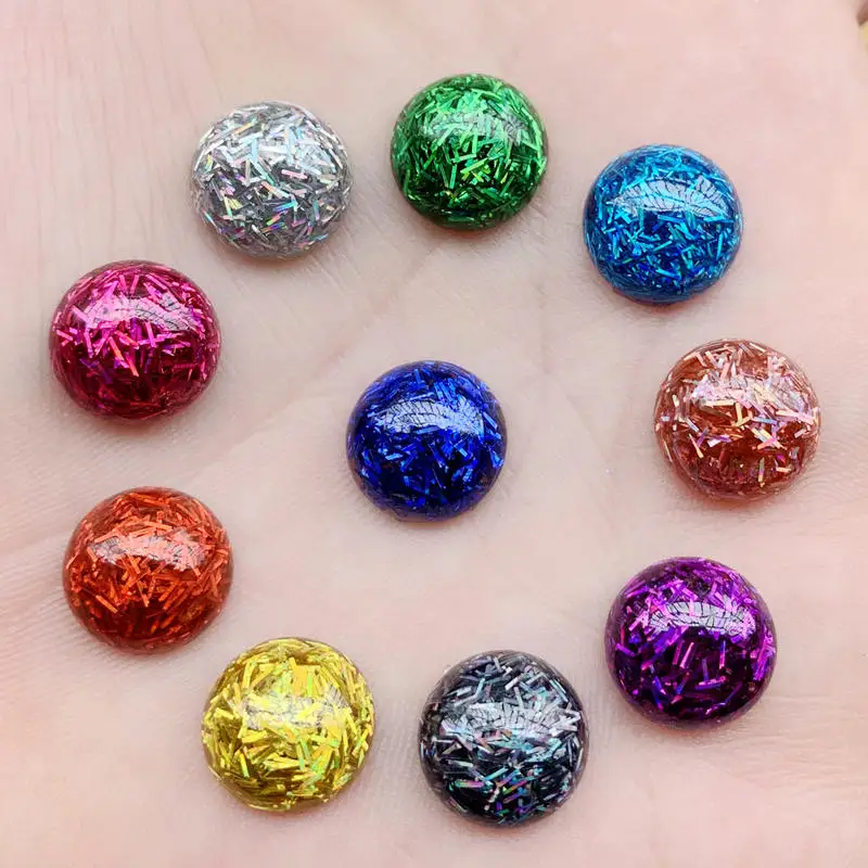 20 штук Bling Круглый Смола Стразы s 11 5 мм (Thickness5.5mm Красивые сандалии с плоской задней