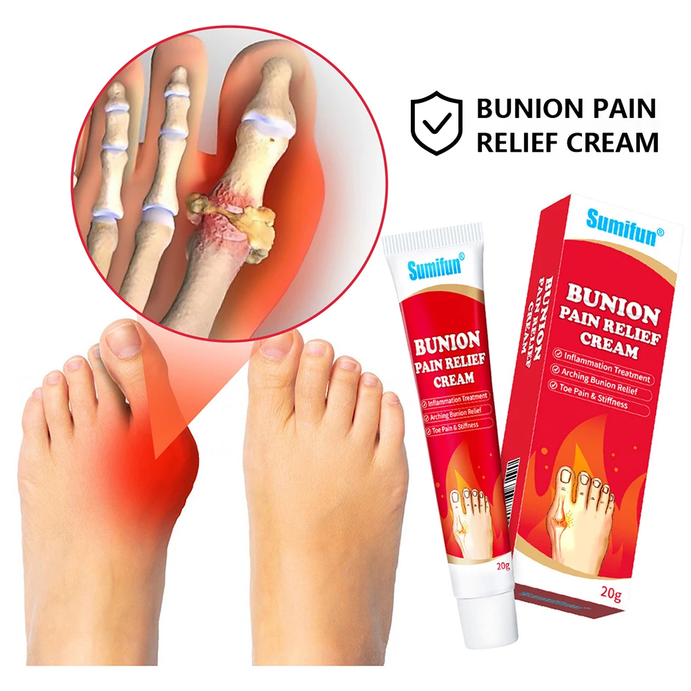 

Bunion Pain Toe Swelling Relief Cream Stiffness Speed Treatment Ointment Therapy Bunion Lotion Cream Natural Recovery Cream