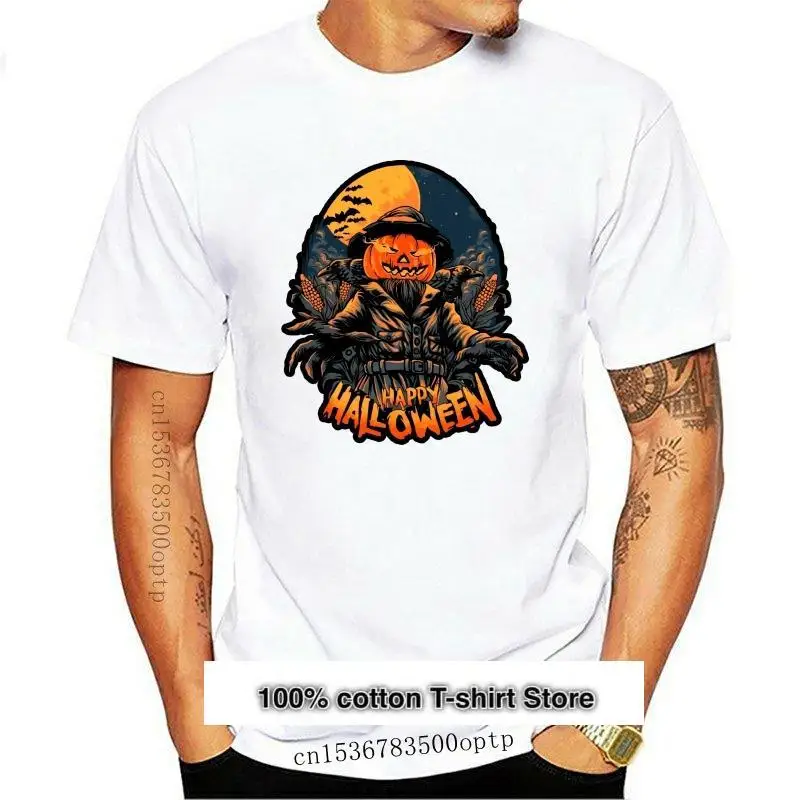 

Camiseta de Хэллоуин эскалавант, espantapajaros, calabaza en maixz, camiseta de campo, truco o лечение, nueva