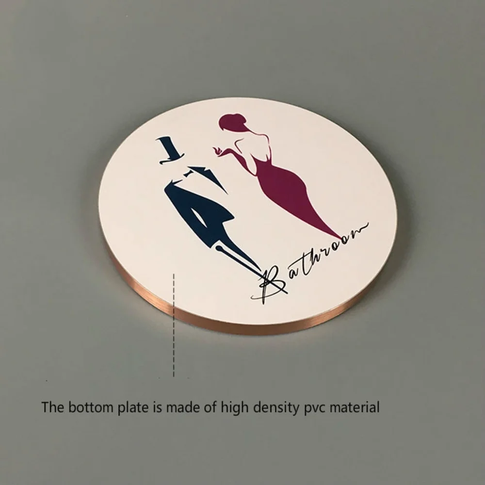 

Signage Suppliers Custom Letters Icon Printing Sign Plate Holder Wall Mount Signboard Toilet Door