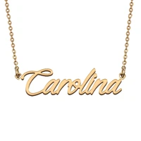 carolina custom name necklace customized pendant choker personalized jewelry gift for women girls friend christmas present