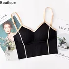 Женский бесшовный бюстгальтер, обтягивающий грудь, без оправы, 2021