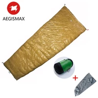 aegismax envelope sleeping bag goose down 3 season down adult light series nylon outdoor camping sleeping bag 800fp