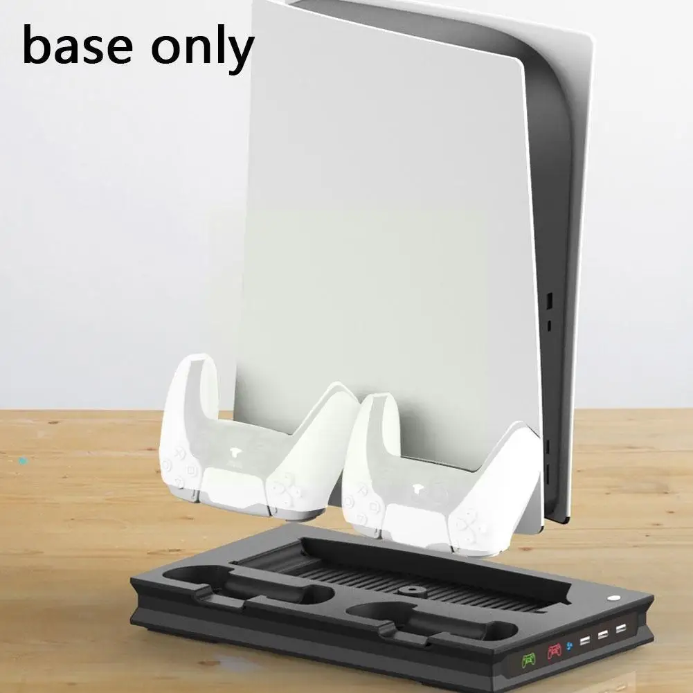 

For PS5 Cooling Stand Digital /Optical Drive Version Cooling Bracket Base Charging with Handle Host Fan Fan Base For PS5 Li L6O7