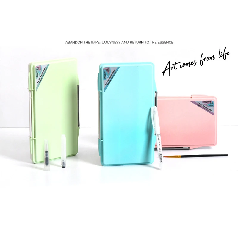 

Ma Caron series solid powder watercolor pigment 5 pcs set 24/36/48 color solid water powder pigment Hue is fine Art Supplies