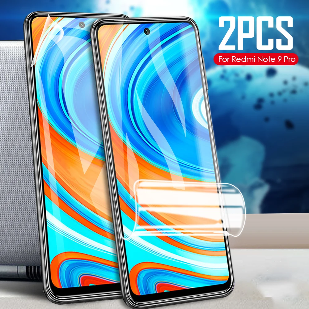 3 в 1 Гидрогелевая пленка для Xiaomi Redmi Note 9 Pro 10X K30 K20 Защитная переднего экрана