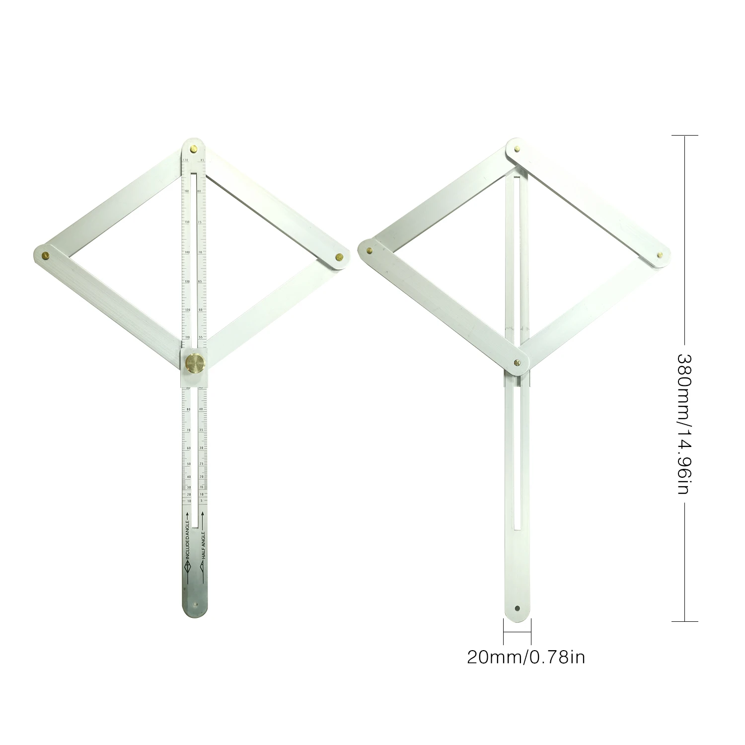 Угловой транспортир дерево модель ручной работы квадратный угловой угол сделай