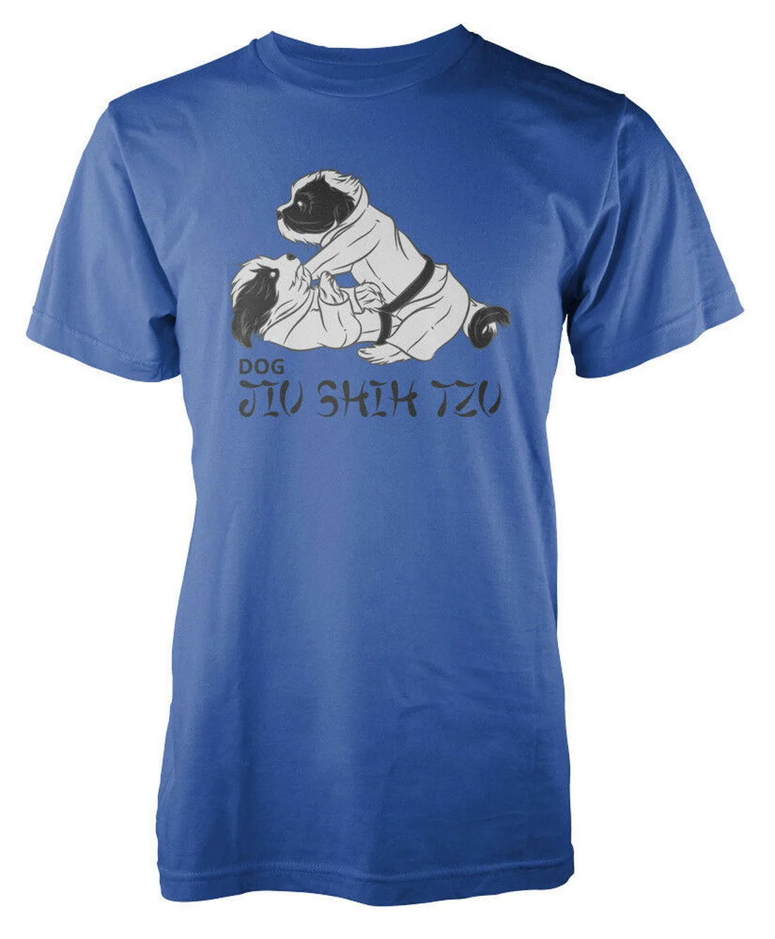 Футболка для взрослых с изображением собаки джиу Ши тцу боевых искусств летняя