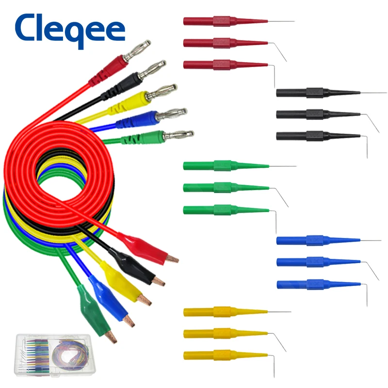 Автомобильный инструмент Cleqee зажим типа крокодил на Банановый штекер мультиметр
