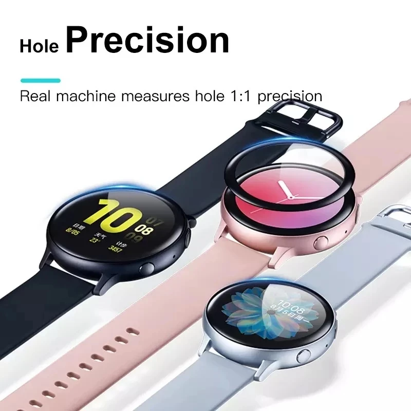20D Curved Edge Tempered Glass For Samsung Galaxy Watch Active 2 40MM & 44MM Smart Watch Screen Protector Film Glass Accessories