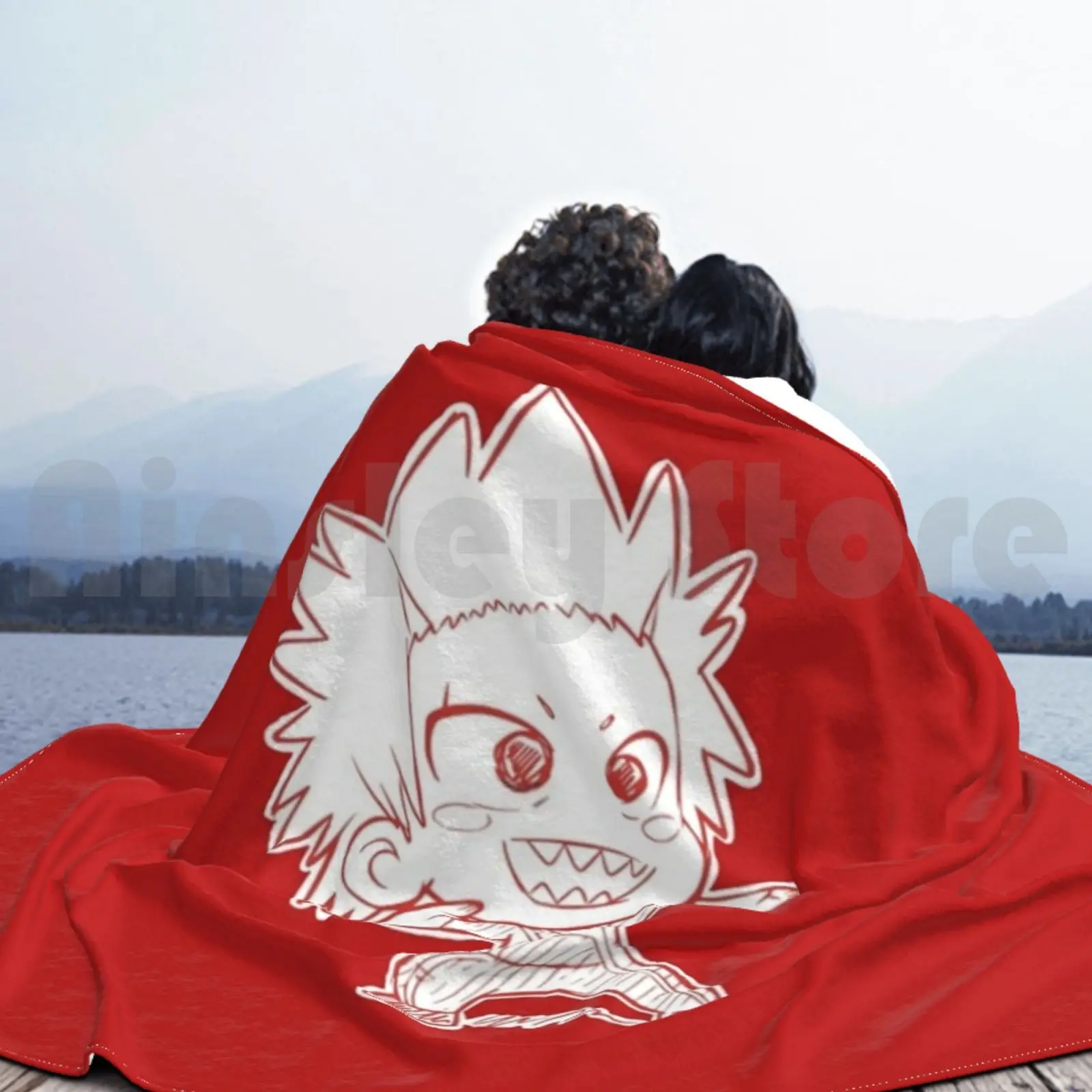 Одеяло Kirishima-Kun V2 для дивана-кровати путешествий Eijirou Kirishima Kun Bha Boku No