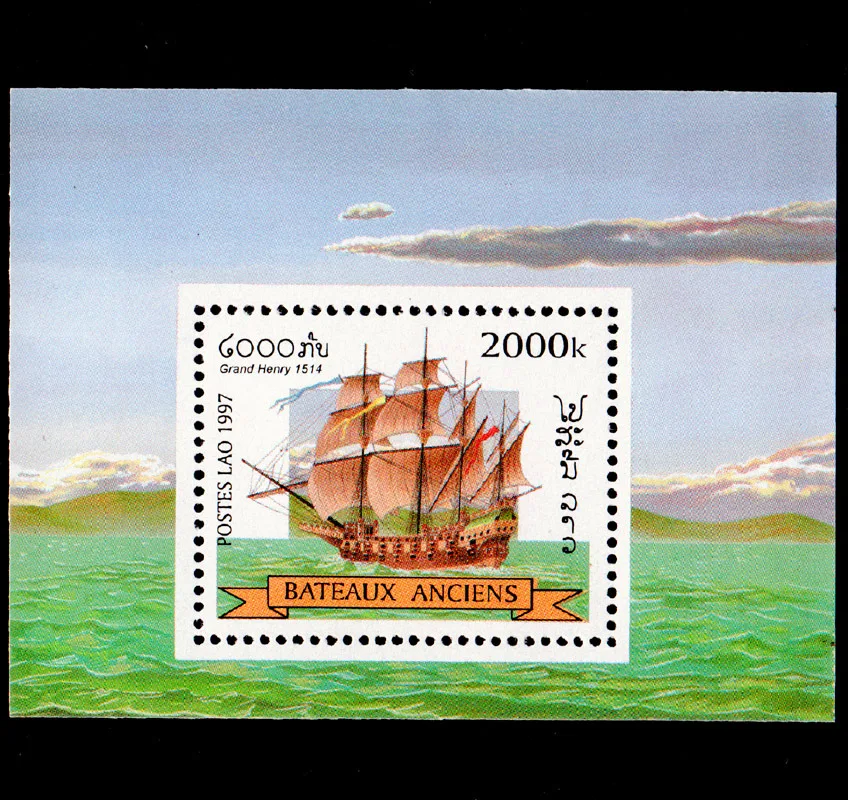 

1 лист новый лаосский почтовый штамп 1997 США Гарри В 1514 сувенир печати на листе MNH