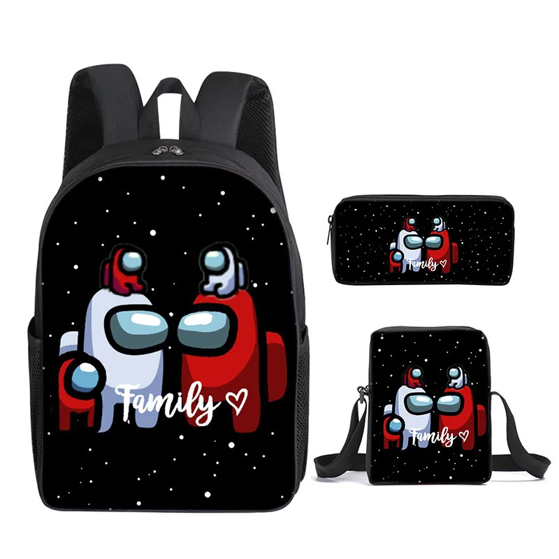 

New Game Among Us Aesthetic Graphic Backpack Bags for Women 2021 New Trending 3pcs Outdoor Travel School Mochilas Para Mujer